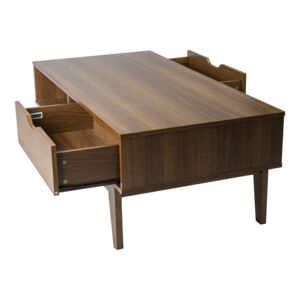 COFFEE TABLE W/DRWR&LEG 120X59X45CM WLNT COFFEE TABLE W/DRWR&LEG 120X59X45CM WLNT